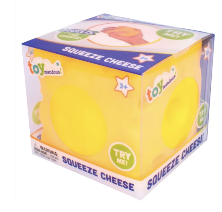 Jumbo Squishy Cheese Block Toy