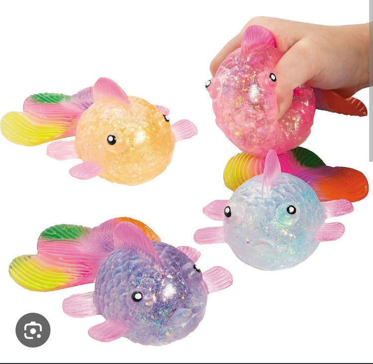 Sugar Filled Rainbow Fish Sensory Toy Squishy