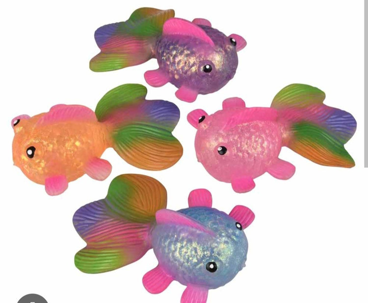 Sugar Filled Rainbow Fish Sensory Toy Squishy