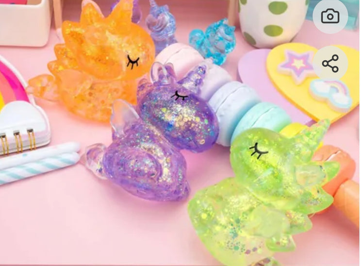 Sugar Filled Glitter Unicorn Squishy