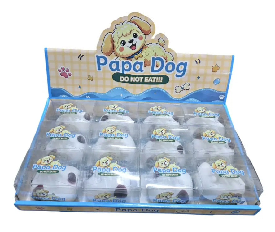 Crunchy Papa Dog Puppy Squishy Toy.
