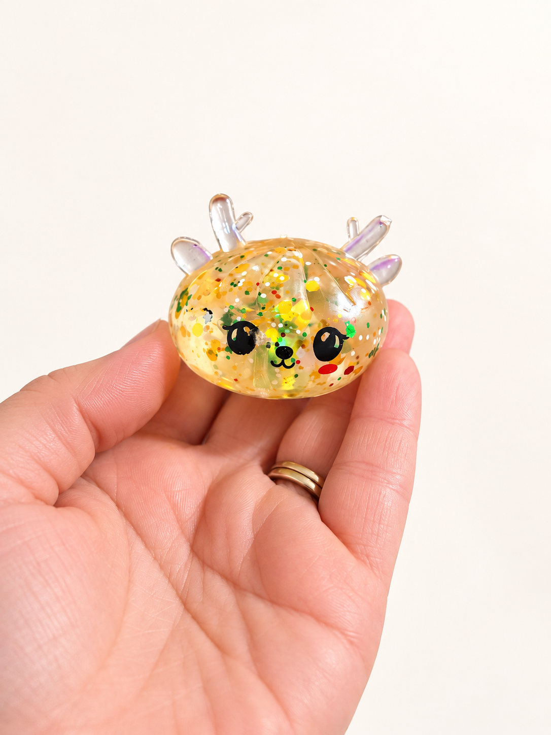 Reindeer Mini Holiday Glitter Dumpling
